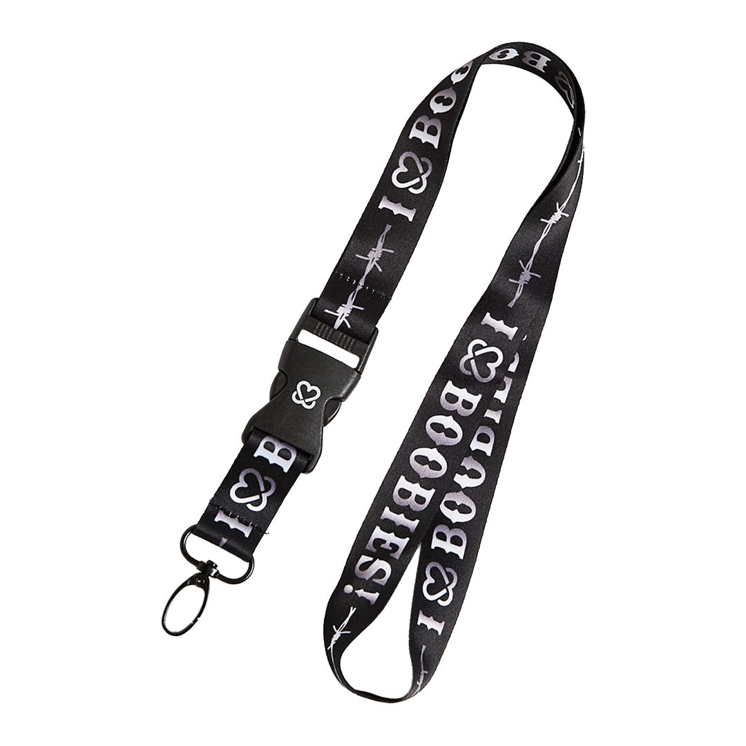i love boobies! Lanyard - Barbed Night