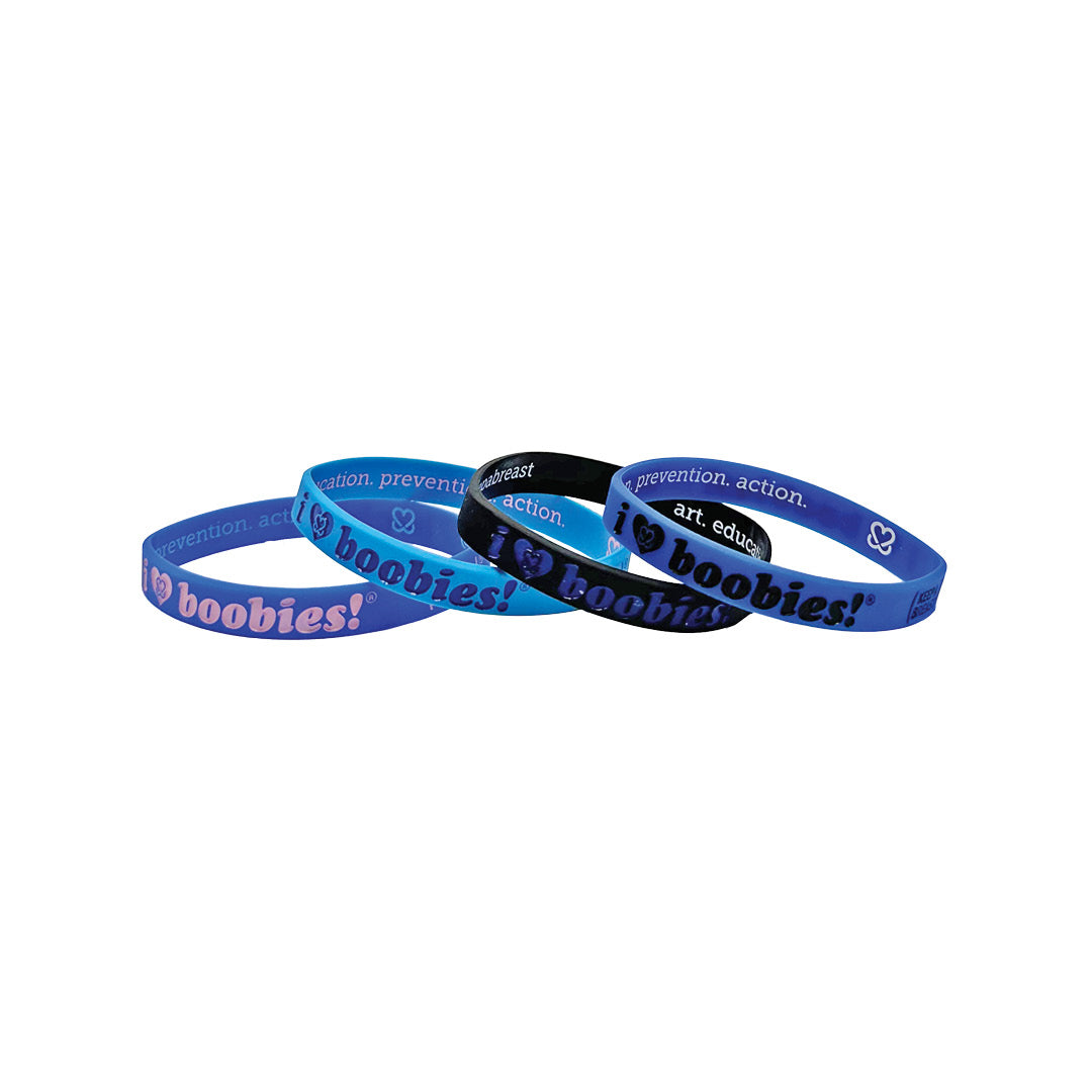 i love boobies! Blue Mini Bracelet Bundle