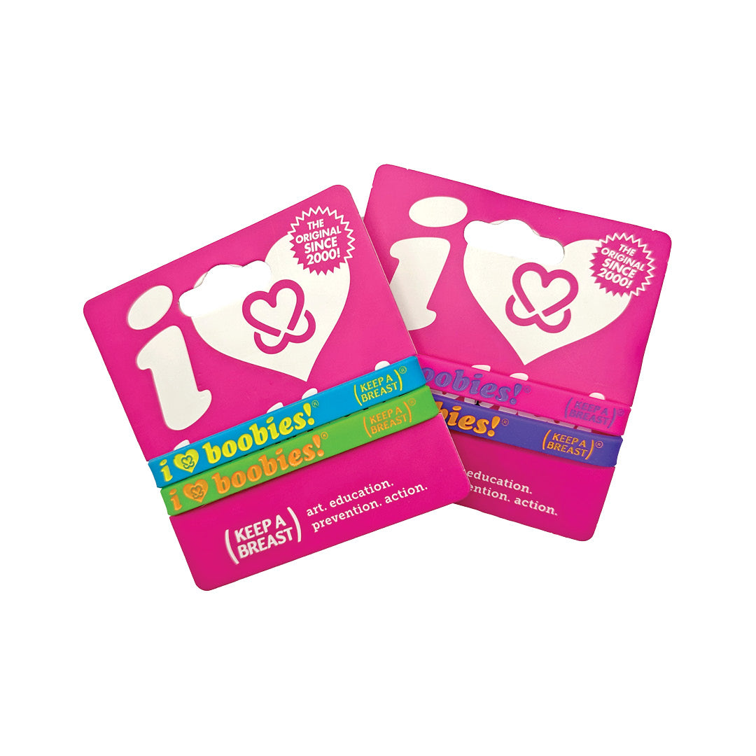 i love boobies! Neon Mini Bracelet Bundle