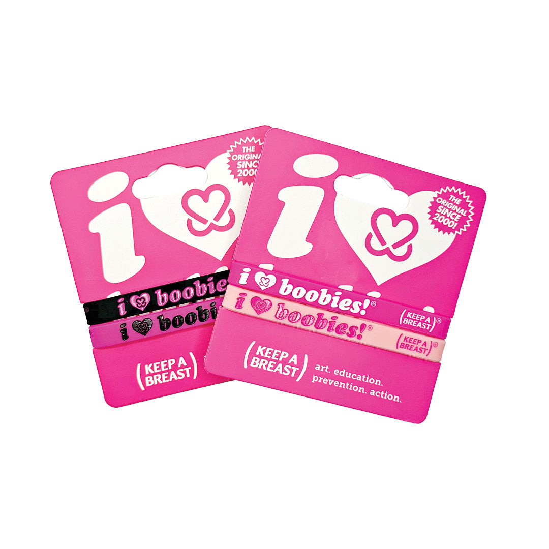 i love boobies! Pink Mini Bracelet Bundle