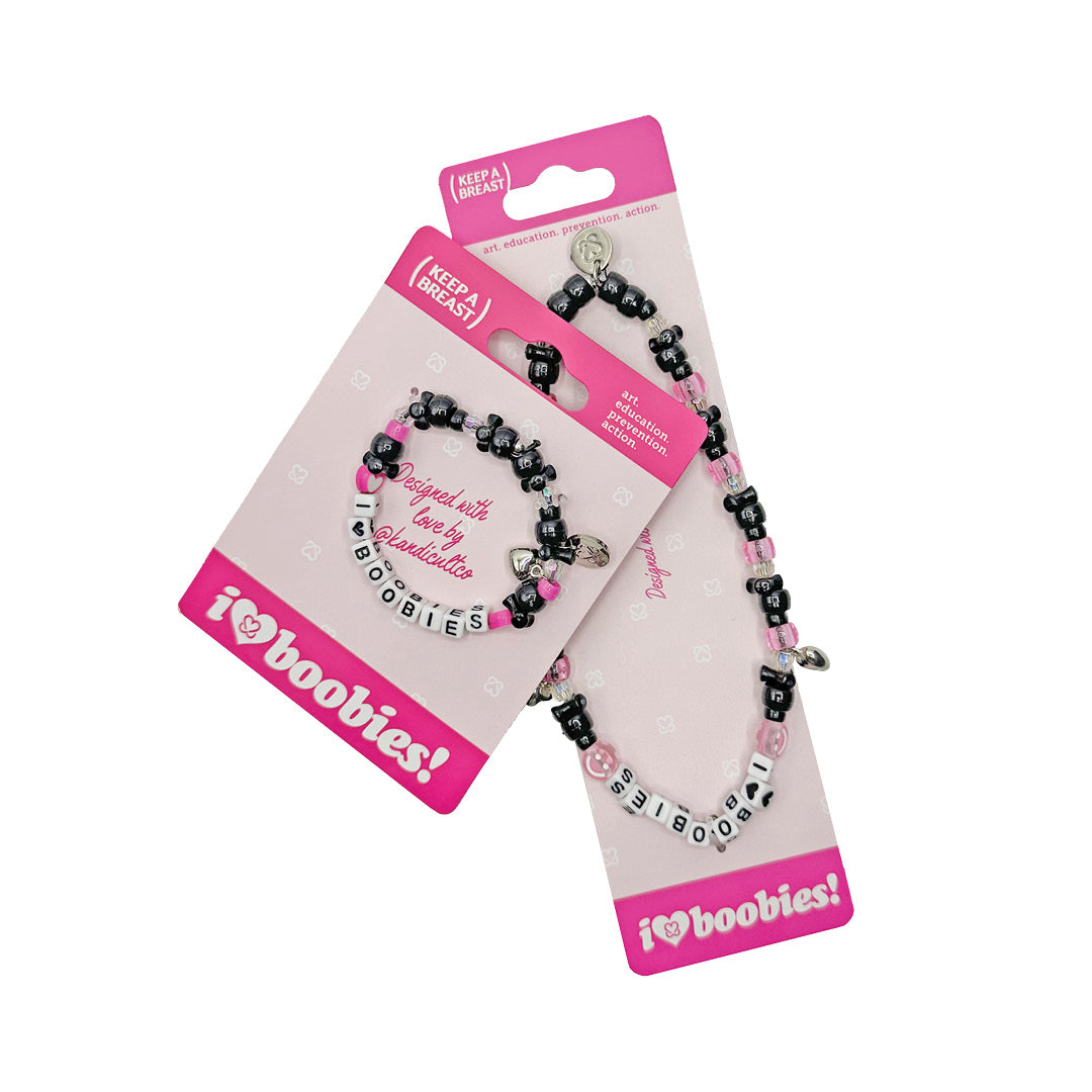i love boobies! Black Kandi Bundle