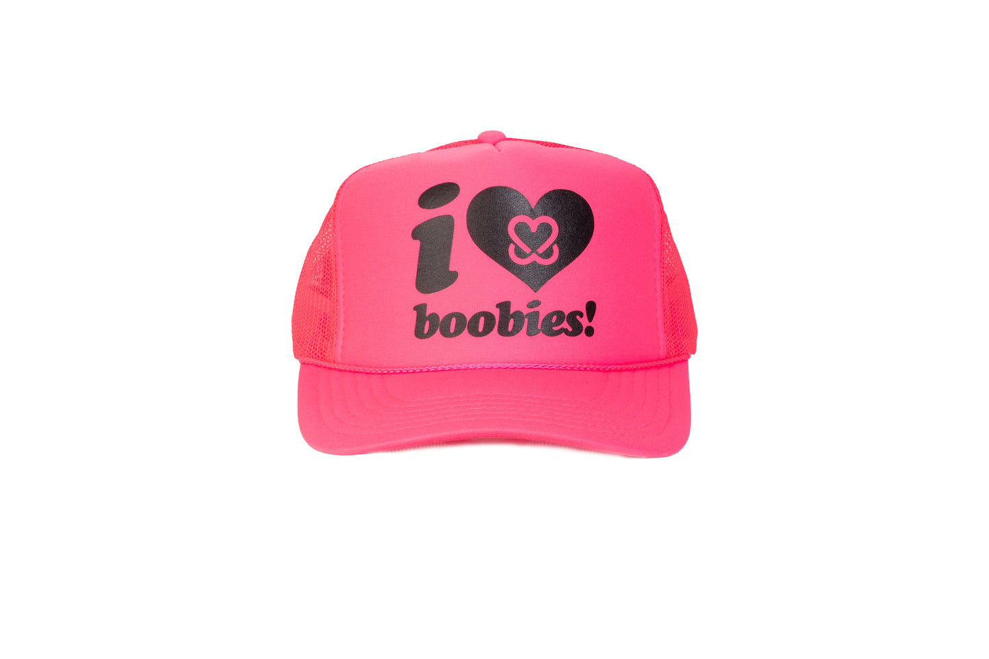 i love boobies!® Neon Pink Trucker Hat