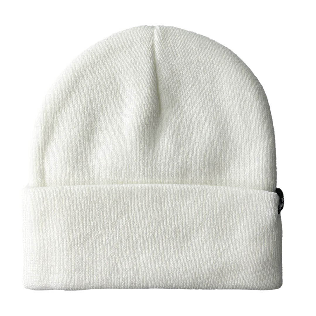 i love boobies! embroidered beanie | white | one size fits all