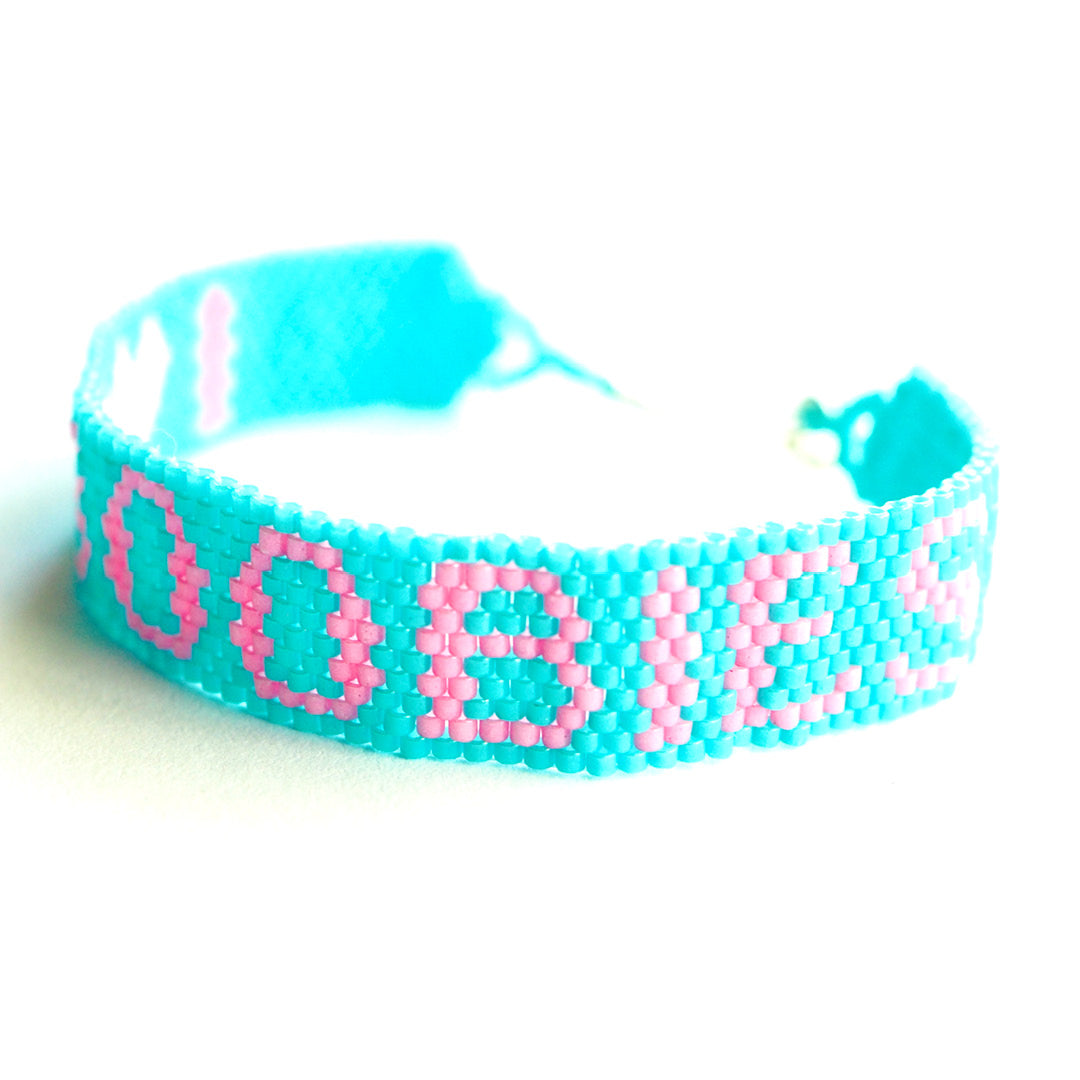 Bunny Shapiro X Keep A Breast i love boobies! Stitch Bracelet