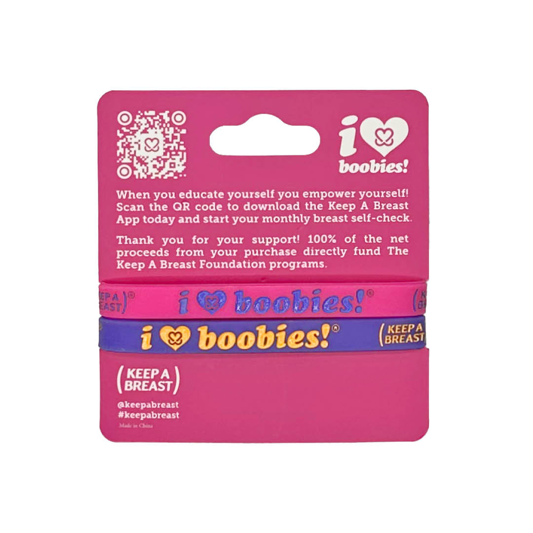 i love boobies! Mini Neon Juice Bracelet Pack