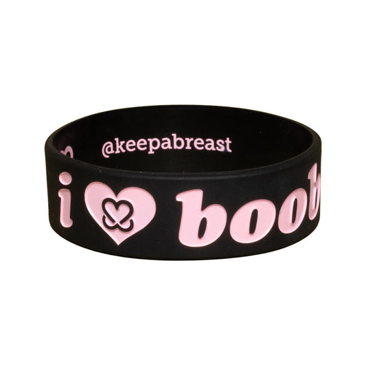 i love boobies! Emo Pink Classic Bracelet