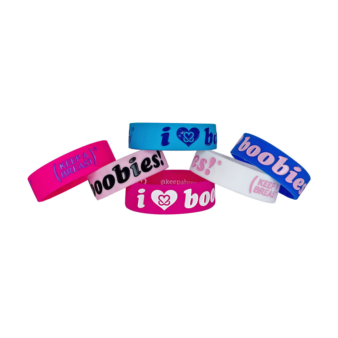 i love boobies! Clouds Classic Bracelet