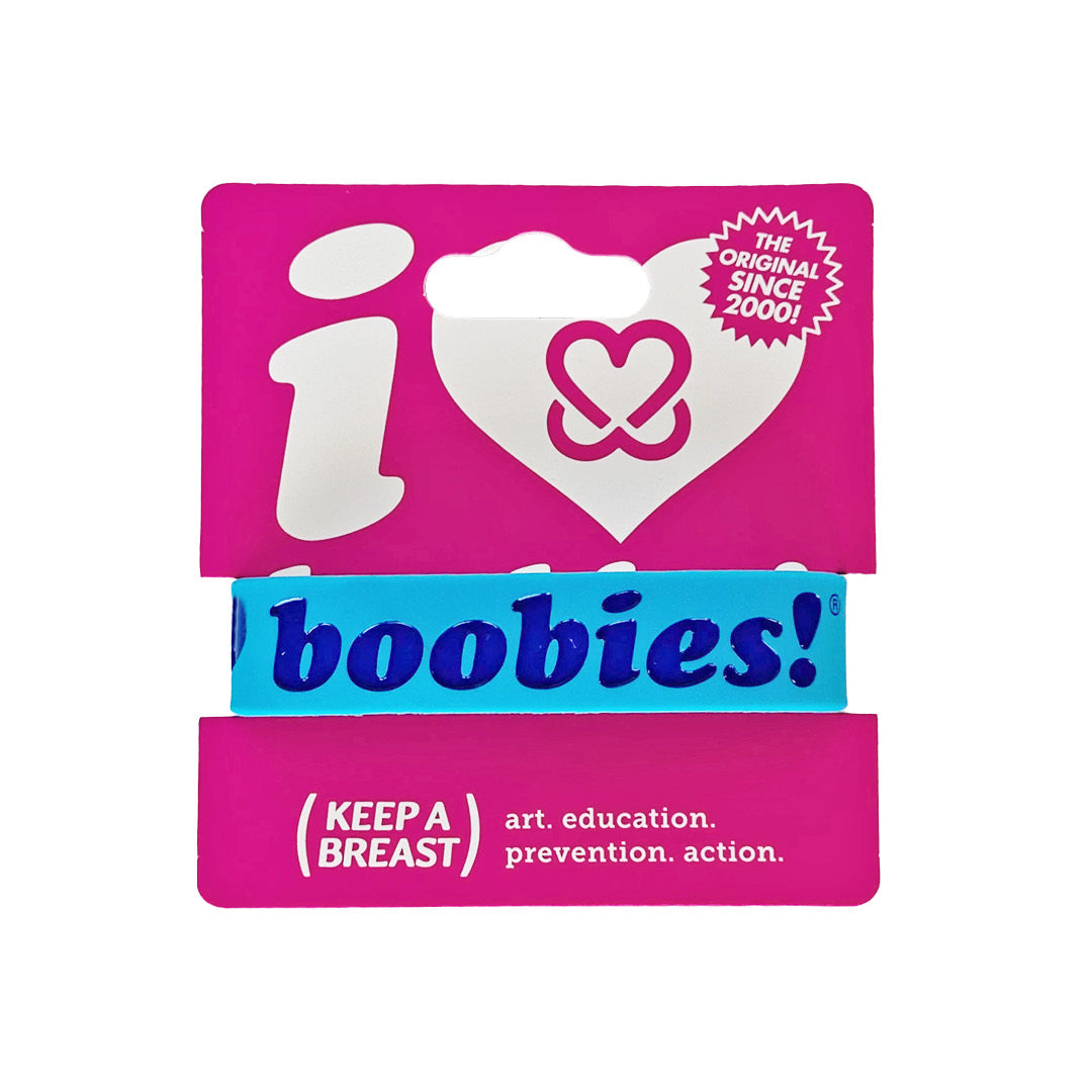 i love boobies! Blue Jean Dream Classic Bracelet