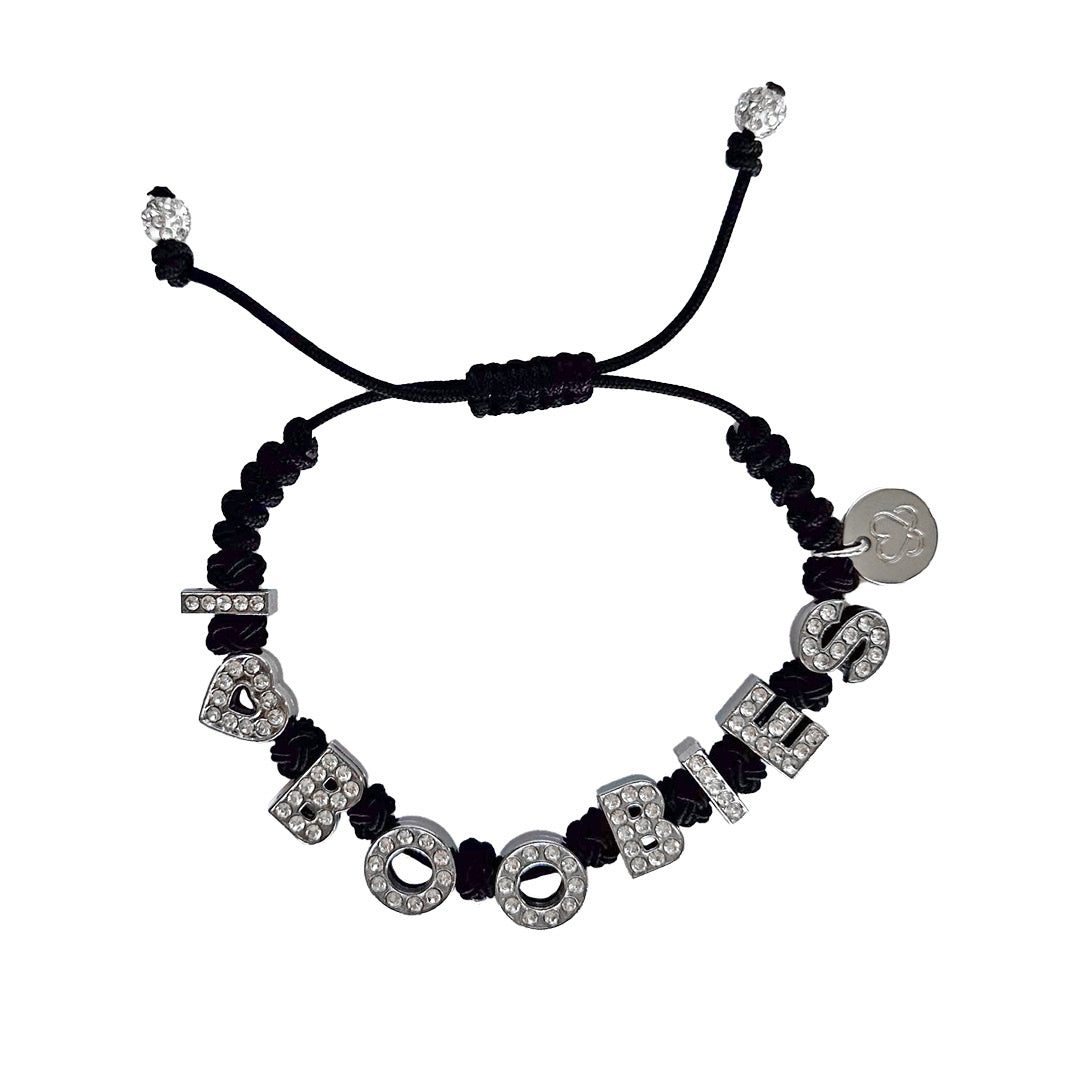 i love boobies! Bling Pull-Tie Bracelet