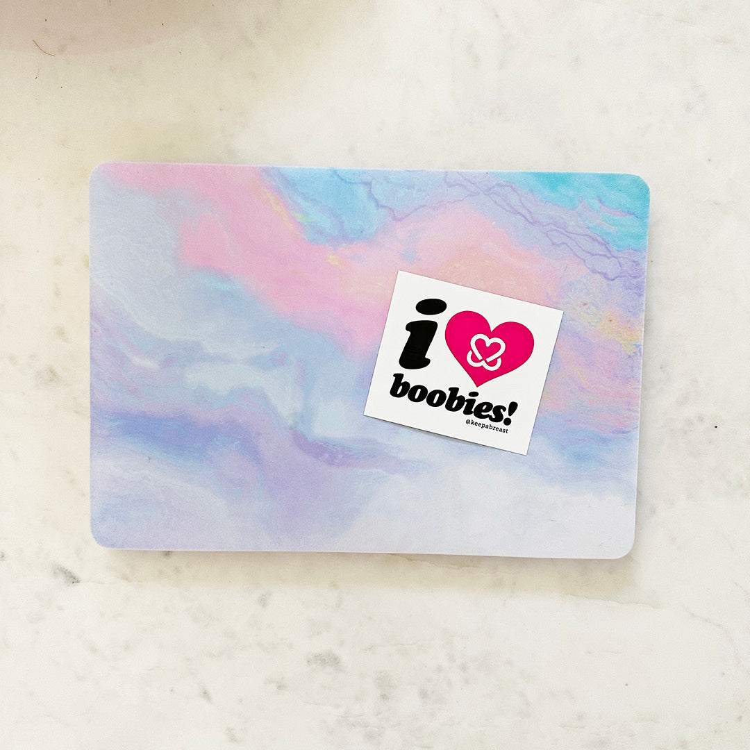 i love boobies! White Sticker Pack