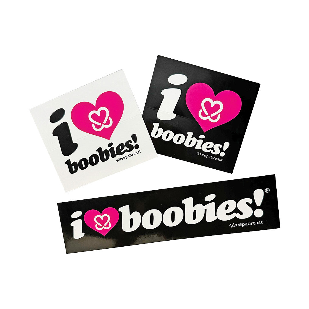 i love boobies! Multi 3-Pack  Official Keep A Breast Foundation
