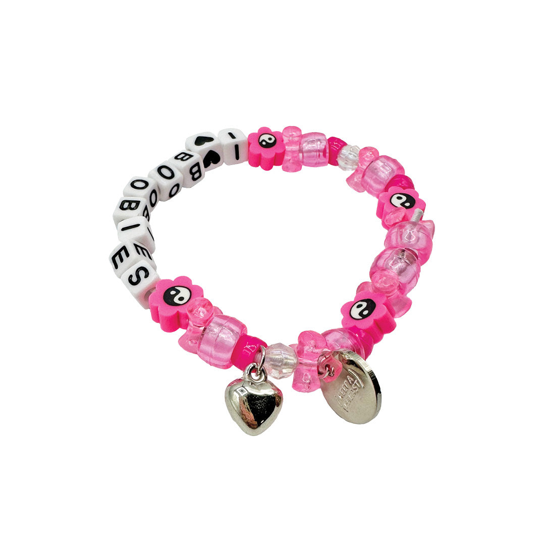i love boobies! Pink Kandi Bracelet