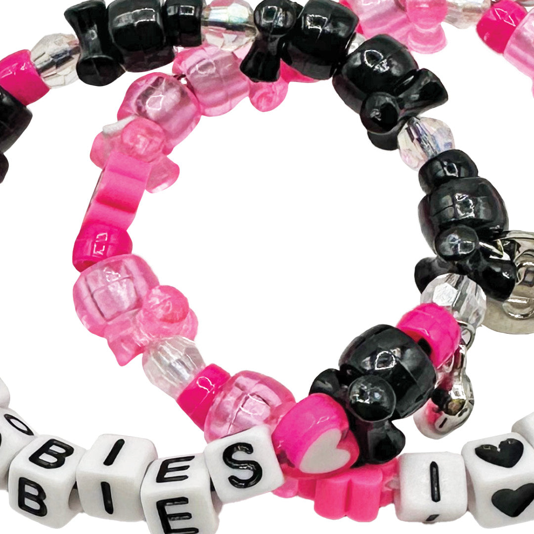 Kandi i love boobies! Bracelet Black