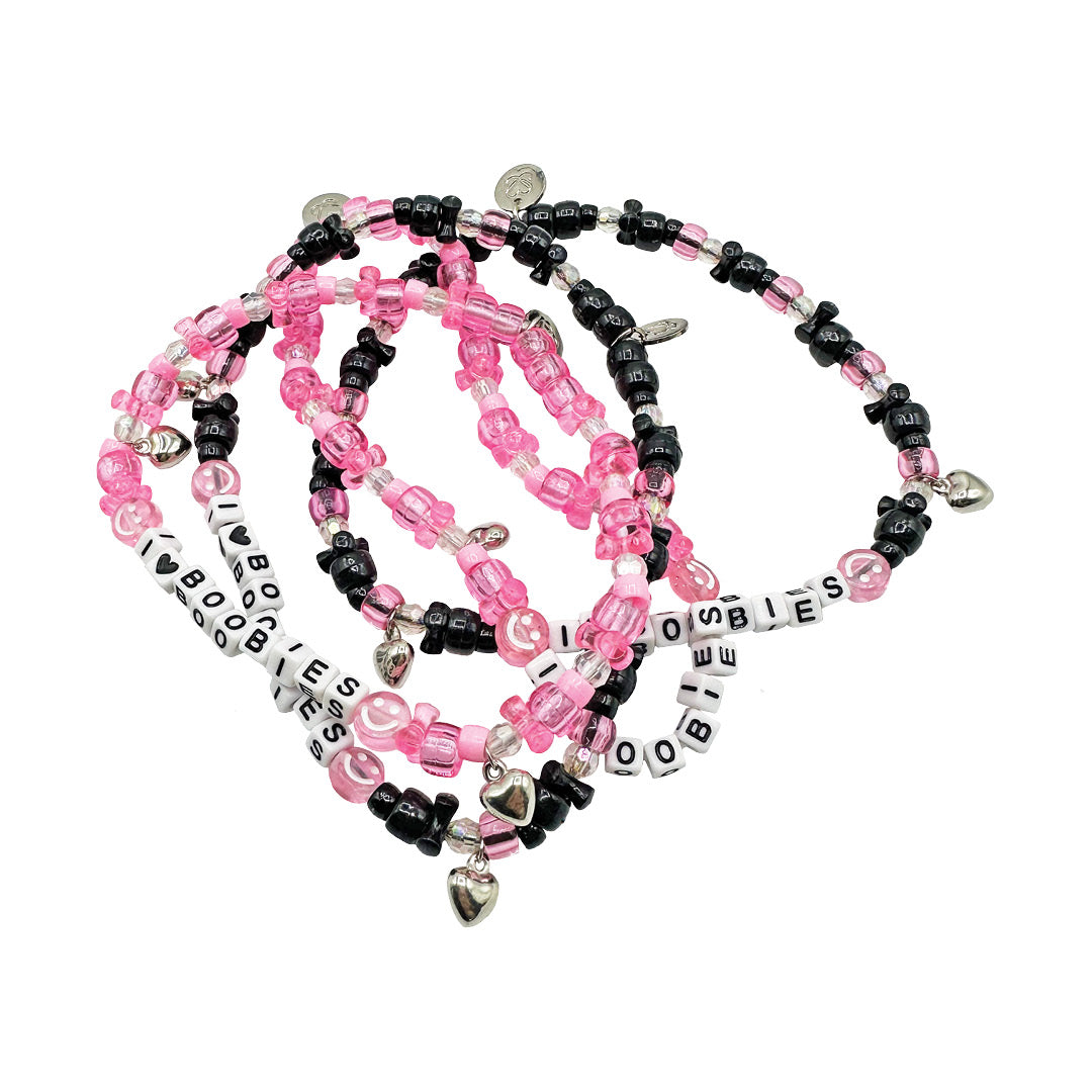 Kandi i love boobies! Choker Necklace Black