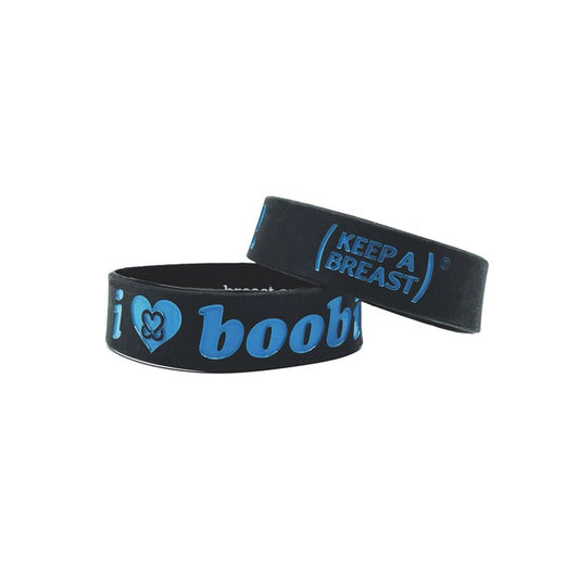 i love boobies! Black Sky Classic Bracelets
