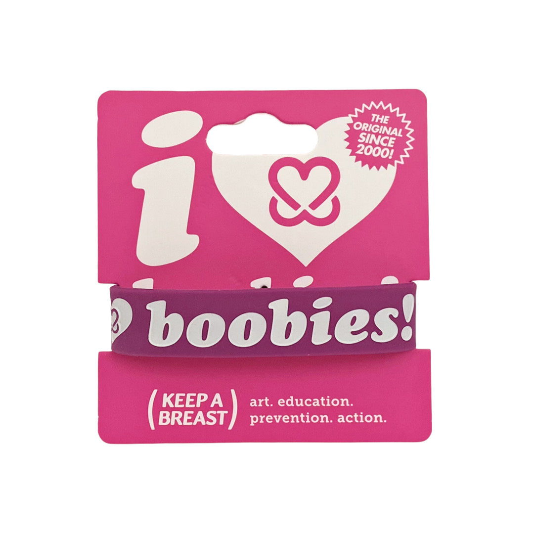i love boobies! Classic Bracelet - Grape