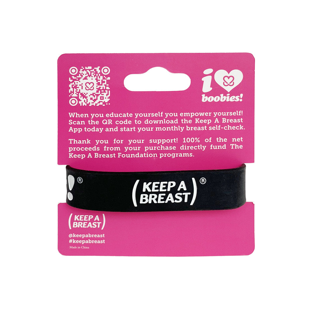 i love boobies! Black White Classic Bracelet