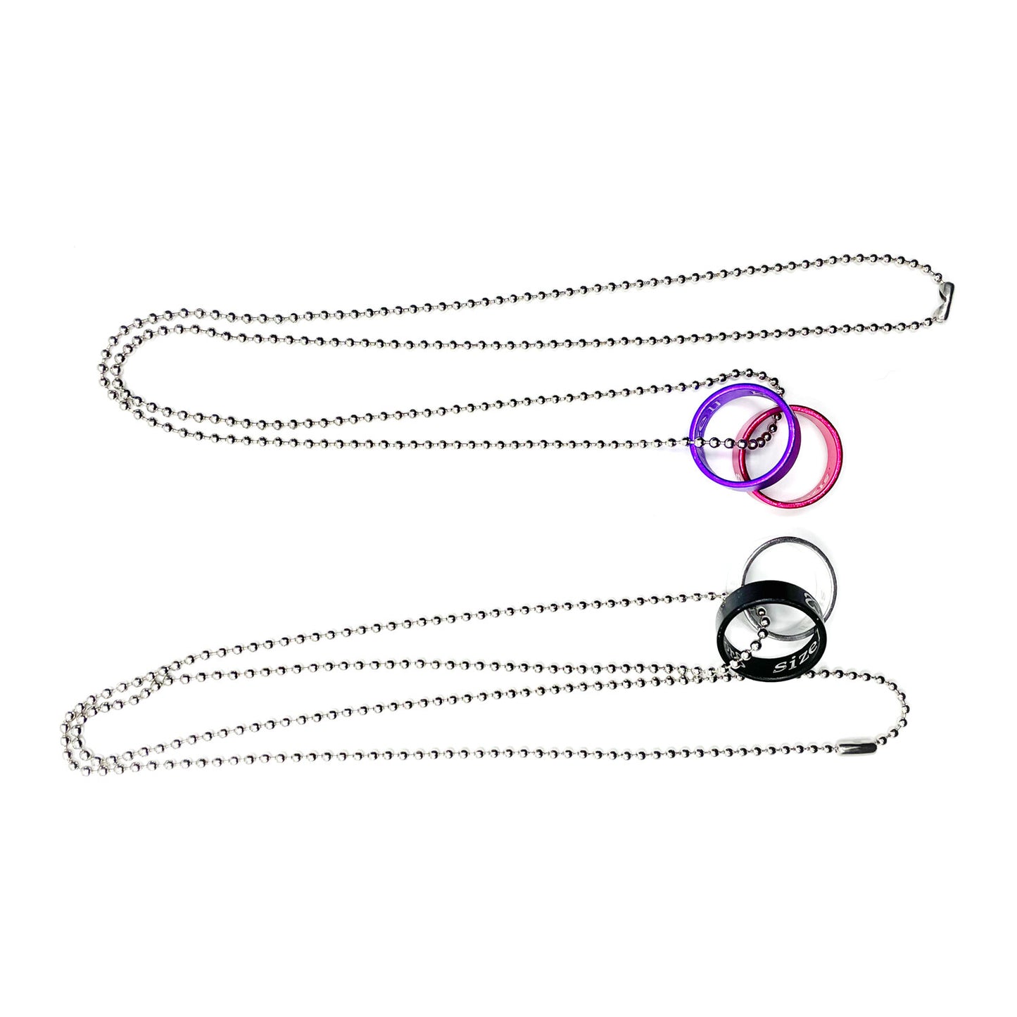 i love boobies! Ring Necklace 2-Pack