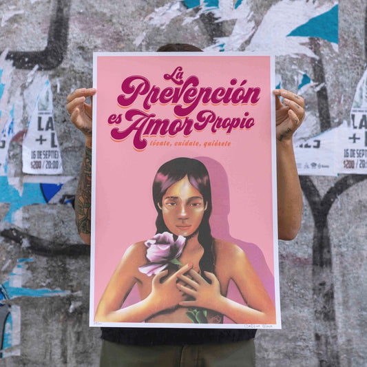 Poster: "La Preventión es Amor Propio" by Cristina Maya