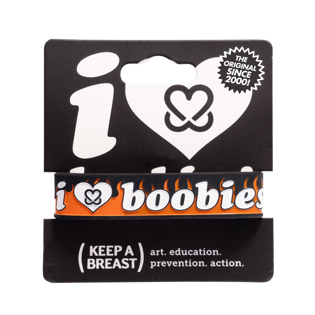 I LOVE BOOBIES! CLASSIC BRACELET - FLAME COUCH