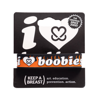 I LOVE BOOBIES! CLASSIC BRACELET - FLAME COUCH