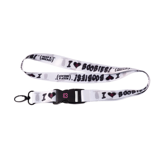i love boobies! Lanyard: Bones 🦇💀