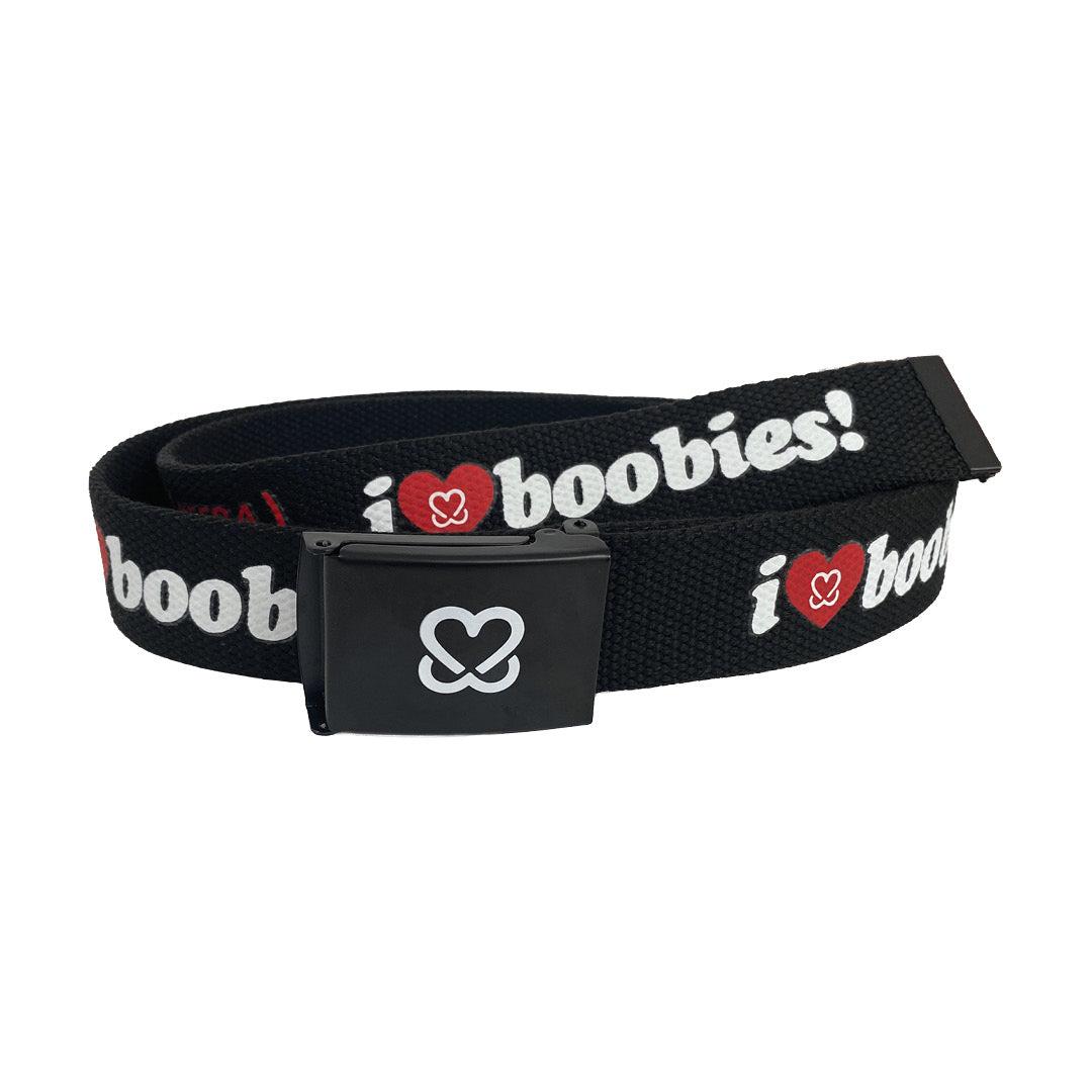 i love boobies! Web Belt-Volcano
