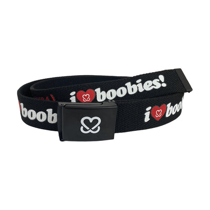 i love boobies! Web Belt-Volcano