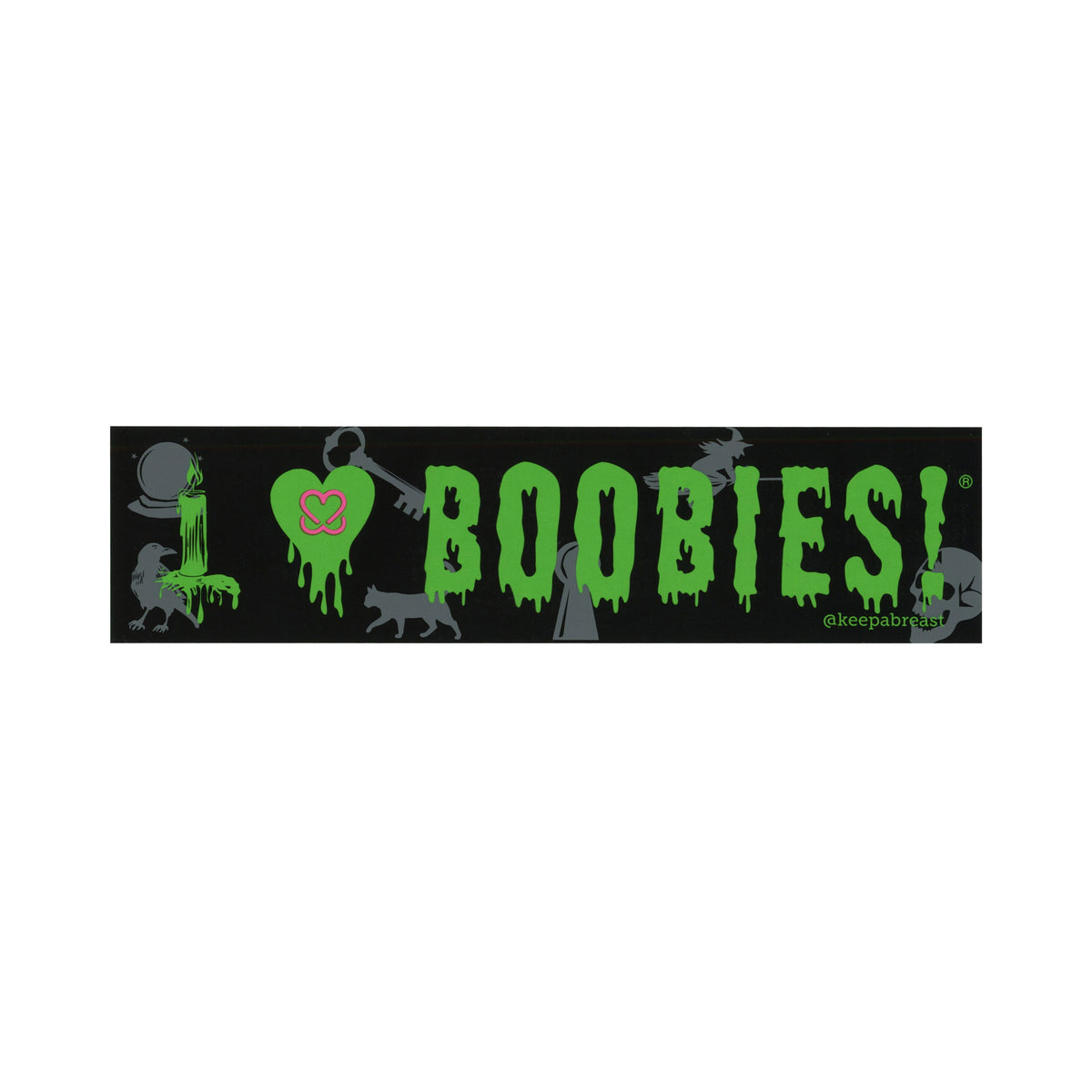i love boobies! Bumper Sticker: Hex 🔮