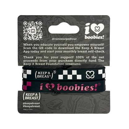 i love boobies! x Vans Warped Tour ‘26 Checkered Bracelet Pack 