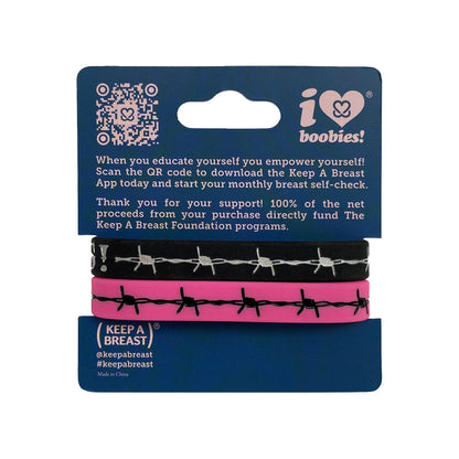 i love boobies! Western Bracelet Pack - Barbed Cowgirl