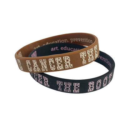 Give Cancer The Boot Bracelet Pack - Saddle