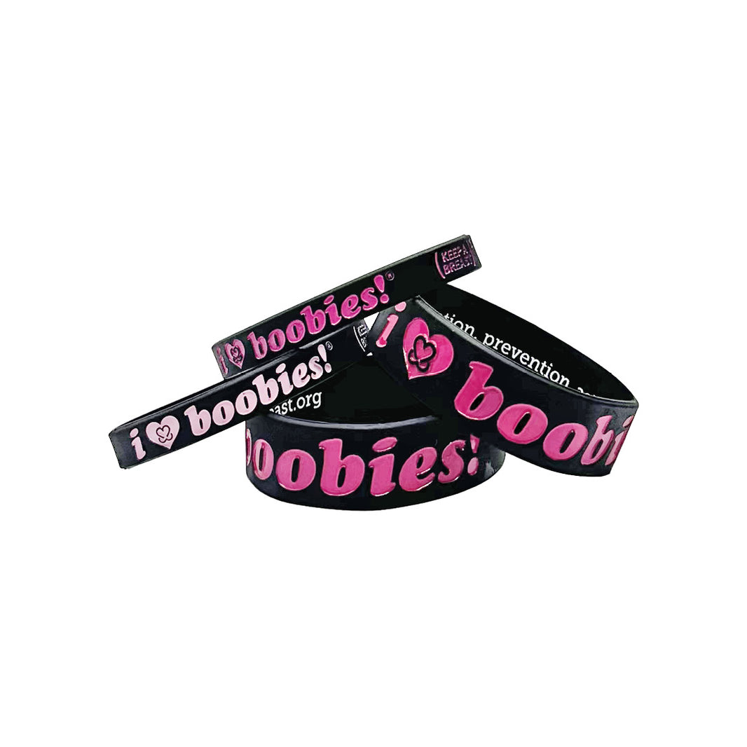 i love boobies Bracelets | Keep A Breast Foundation