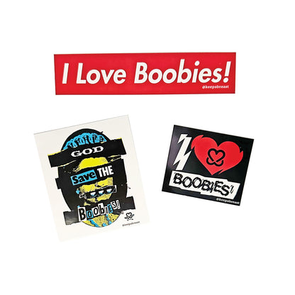 Keep A Breast Punk Boobies Sticker Pack