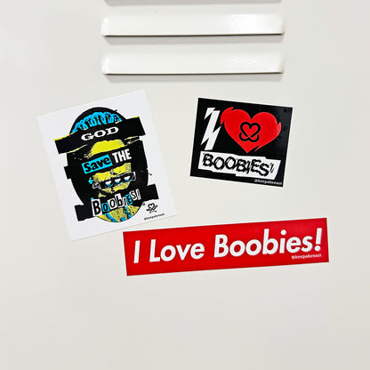 Keep A Breast Punk Boobies Sticker Pack