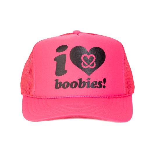 i love boobies!® Neon Pink Trucker Hat