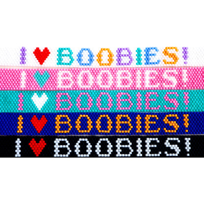 Bunny Shapiro X Keep A Breast i love boobies! Stitch Bracelet