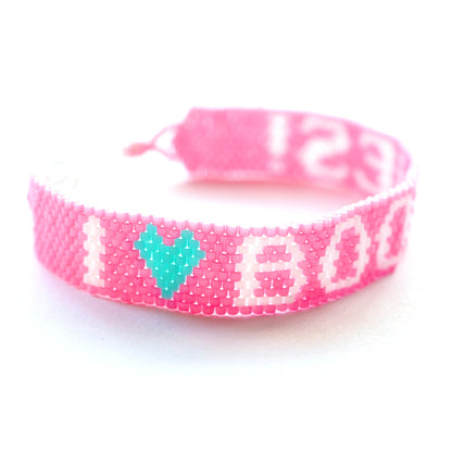 Bunny Shapiro X Keep A Breast i love boobies! Stitch Bracelet