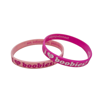 i love boobies! Mini Cutie Pink Bracelet Pack