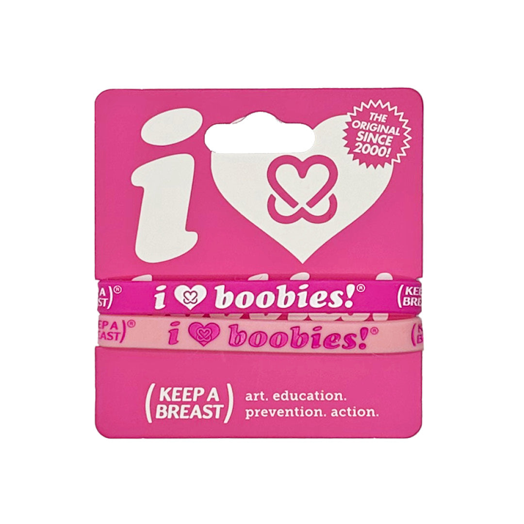 i love boobies! Mini Cutie Pink Bracelet Pack