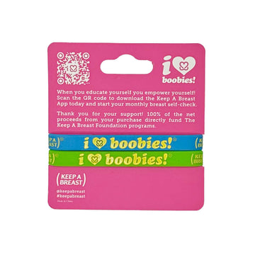 i love boobies Bracelets Keep A Breast Foundation