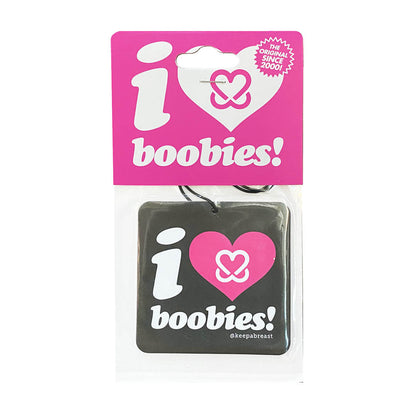 i love boobies! Air Freshener - Black