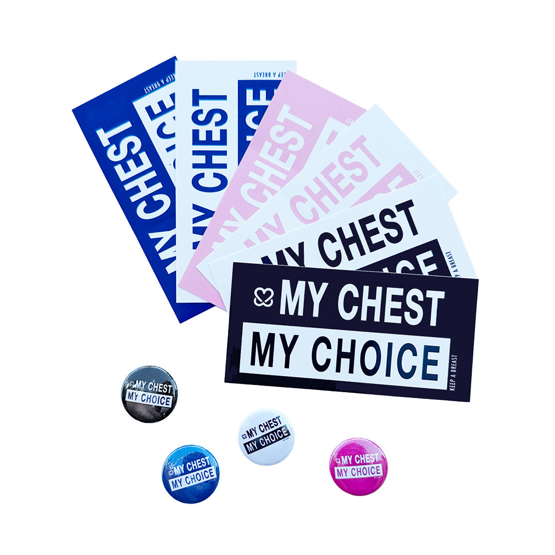 My Chest My Choice Sticker & Pin Pack