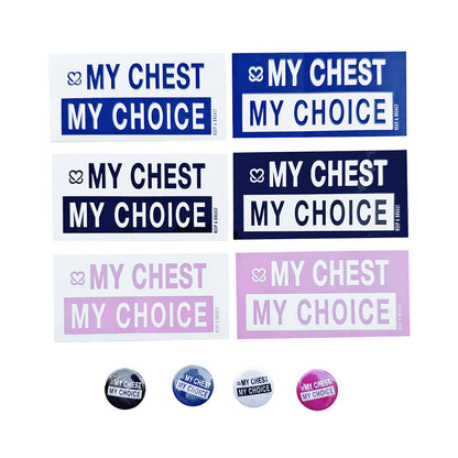 My Chest My Choice Sticker & Pin Pack