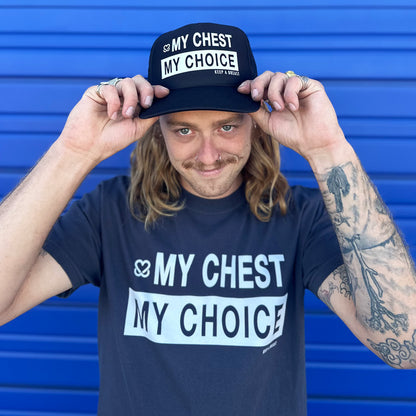 My Chest My Choice Black Trucker Hat