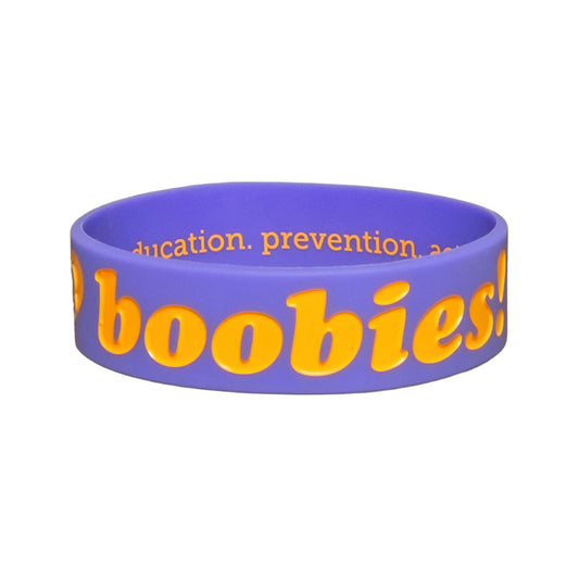 i love boobies! Neon Grape Classic Bracelet