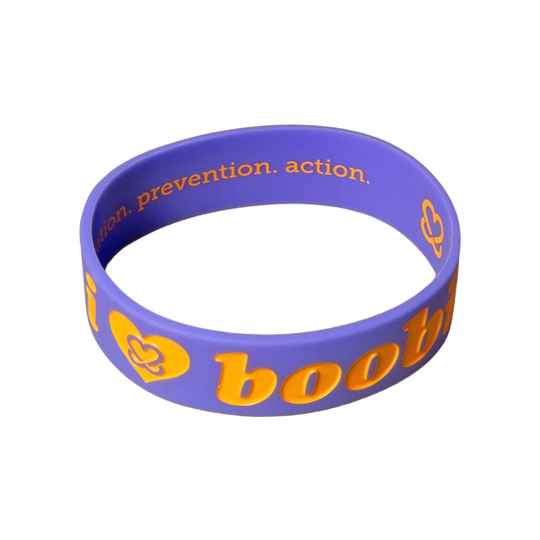 i love boobies! Neon Grape Classic Bracelet