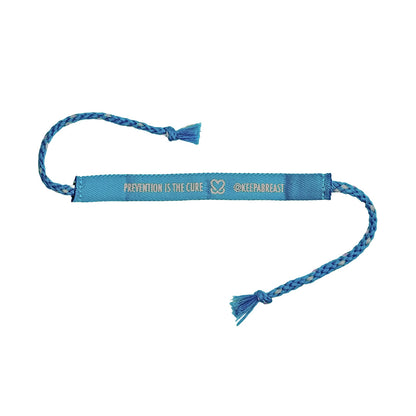 i love boobies! Woven Bracelet - Stormy Sky