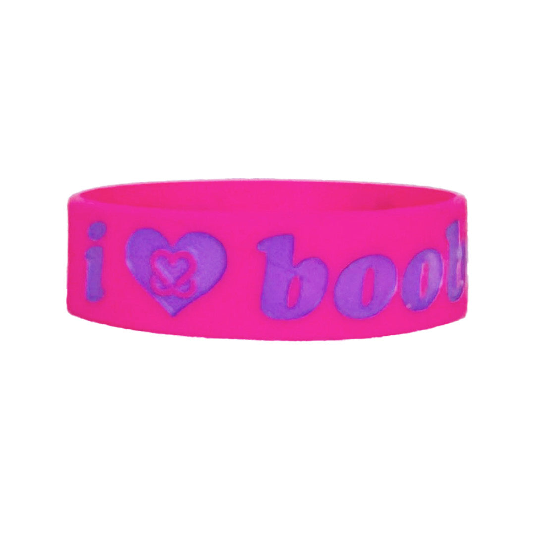 i love boobies! Neon Juice Classic Bracelet