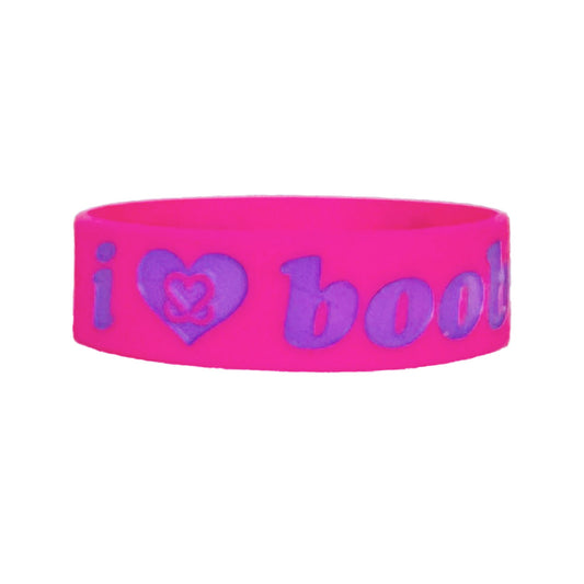 i love boobies! Neon Juice Classic Bracelet